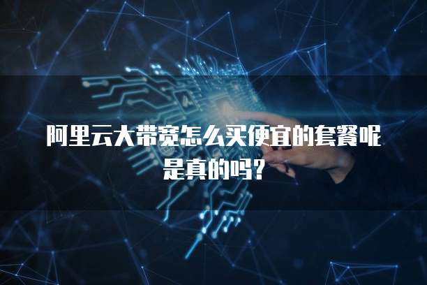 阿里云大带宽怎么买便宜的套餐呢是真的吗?