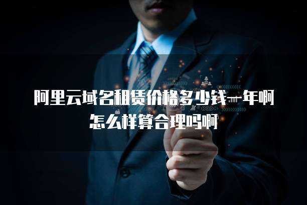 阿里云域名租赁价格多少钱一年啊怎么样算合理吗啊