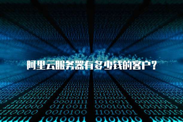 阿里云服务器有多少钱的客户?