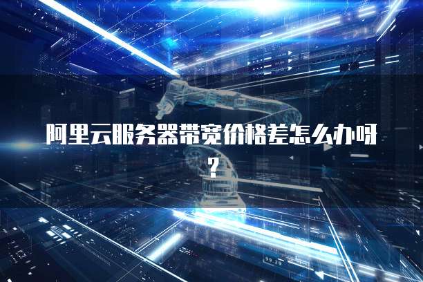 阿里云服务器带宽价格差怎么办呀?