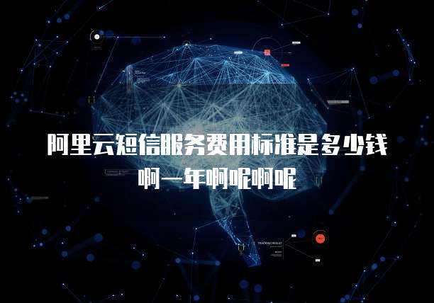 阿里云短信服务费用标准是多少钱啊一年啊呢啊呢