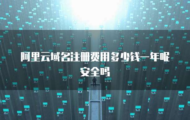 阿里云域名注册费用多少钱一年呢安全吗