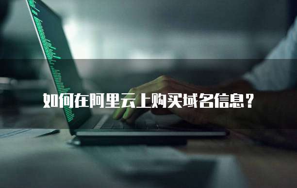 如何在阿里云上购买域名信息？