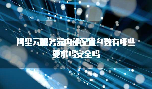 阿里云服务器内部配置参数有哪些要求吗安全吗