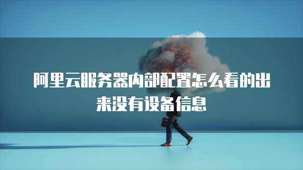 阿里云服务器内部配置怎么看的出来没有设备信息