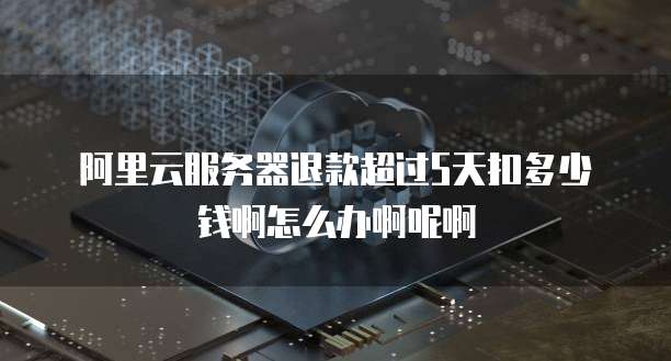 阿里云服务器退款超过5天扣多少钱啊怎么办啊呢啊