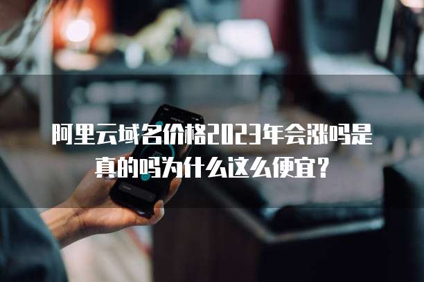 阿里云域名价格2023年会涨吗是真的吗为什么这么便宜？