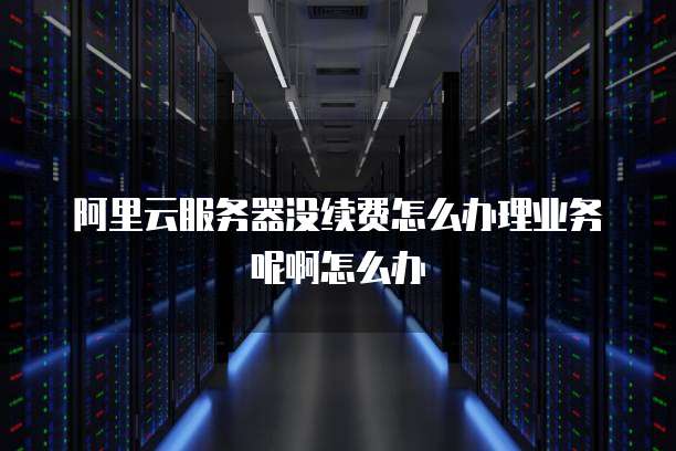 阿里云服务器没续费怎么办理业务呢啊怎么办