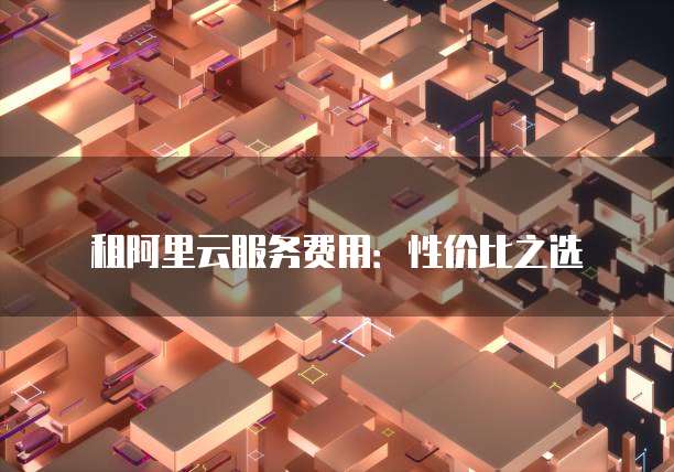 租阿里云服务费用:性价比之选