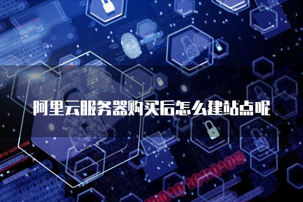 阿里云服务器购买后怎么建站点呢