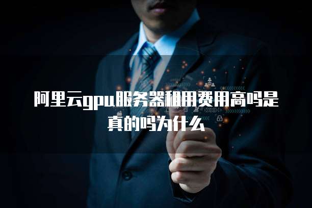 阿里云gpu服务器租用费用高吗是真的吗为什么