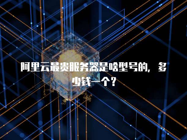 阿里云最贵服务器是啥型号的,多少钱一个?