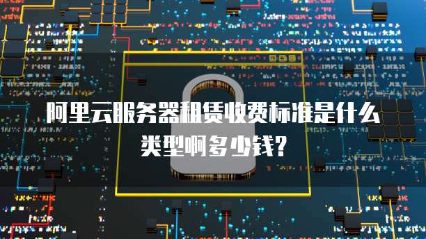 阿里云服务器租赁收费标准是什么类型啊多少钱?