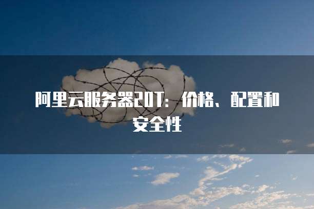 阿里云服务器20T:价格、配置和安全性