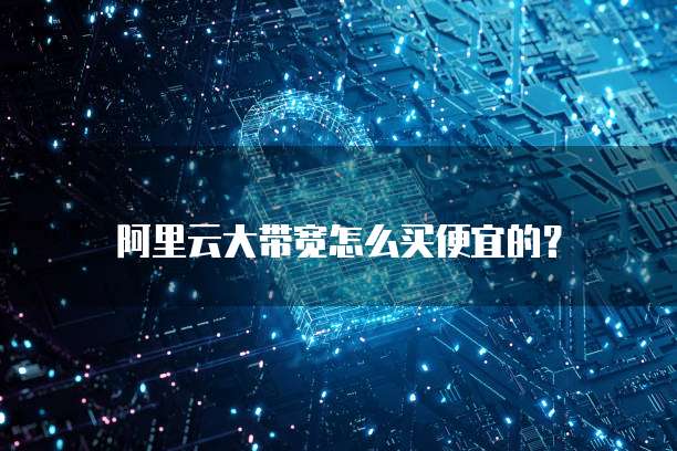 阿里云大带宽怎么买便宜的?