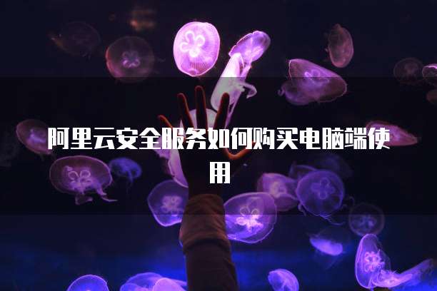 阿里云安全服务如何购买电脑端使用