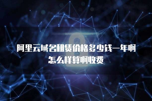 阿里云域名租赁价格多少钱一年啊怎么样算啊收费