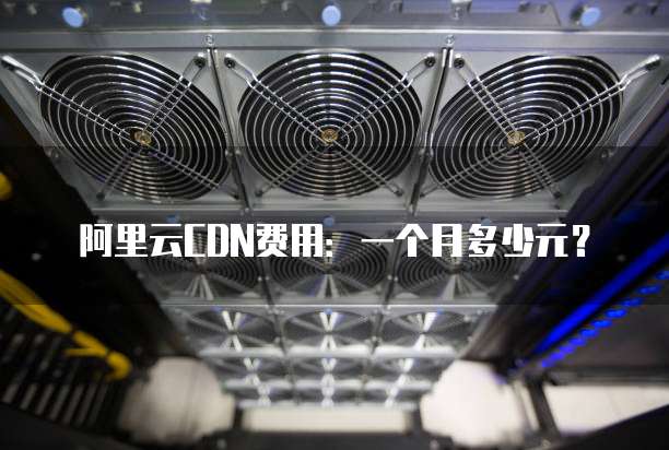 阿里云CDN费用:一个月多少元?