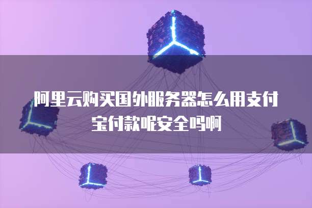 阿里云购买国外服务器怎么用支付宝付款呢安全吗啊
