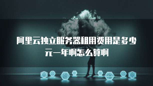 阿里云独立服务器租用费用是多少元一年啊怎么算啊