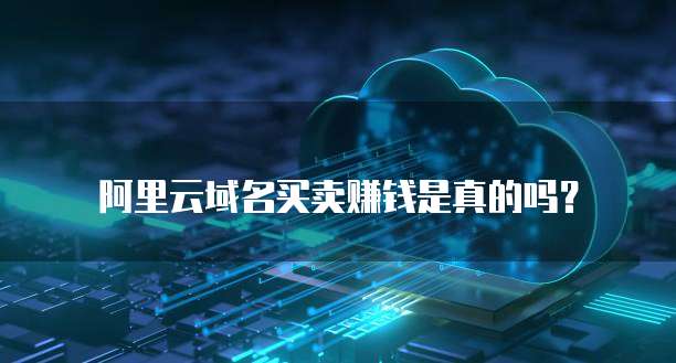 阿里云域名买卖赚钱是真的吗？