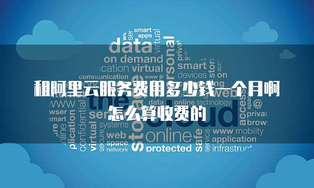 租阿里云服务费用多少钱一个月啊怎么算收费的