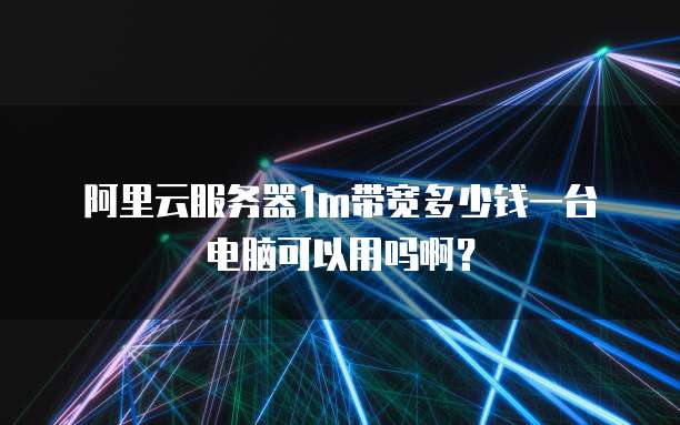 阿里云服务器1m带宽多少钱一台电脑可以用吗啊?