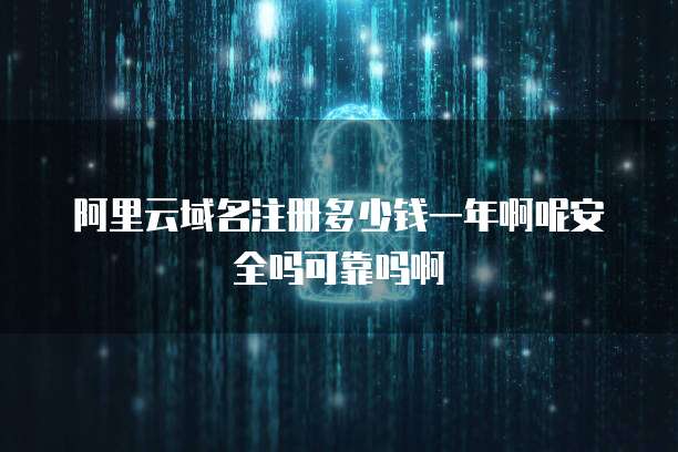 阿里云域名注册多少钱一年啊呢安全吗可靠吗啊