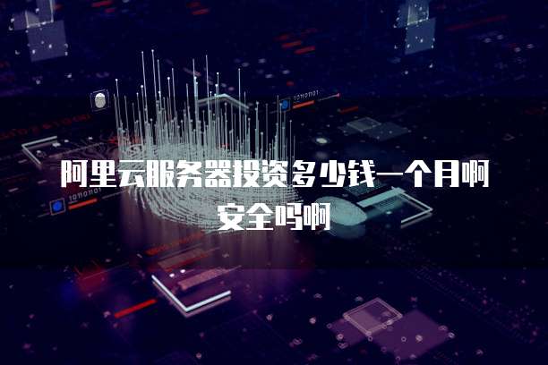 阿里云服务器投资多少钱一个月啊安全吗啊
