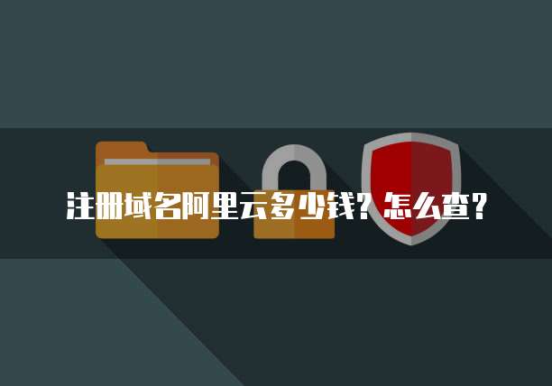 注册域名阿里云多少钱？怎么查？