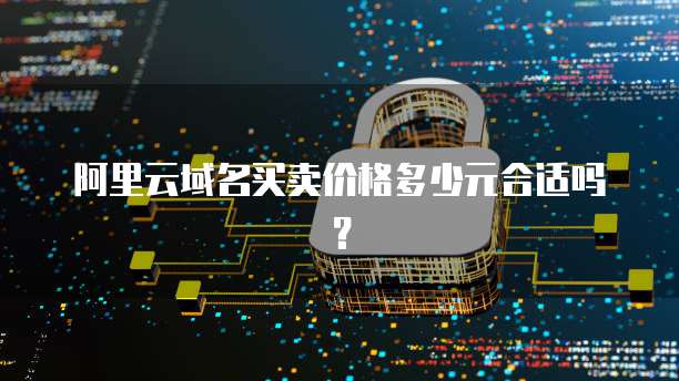 阿里云域名买卖价格多少元合适吗?
