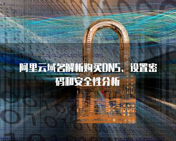 阿里云域名解析购买DNS、设置密码和安全性分析