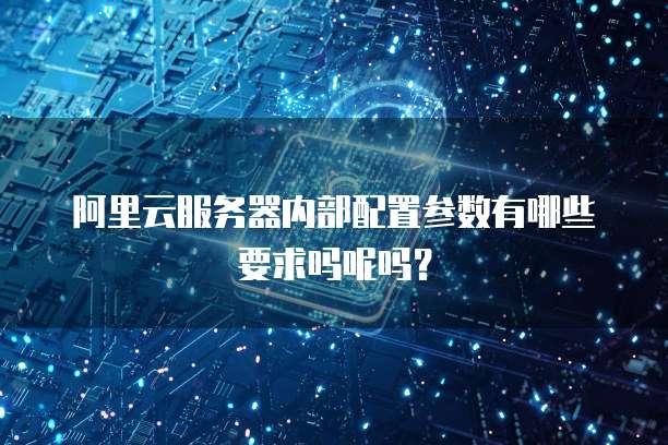 阿里云服务器内部配置参数有哪些要求吗呢吗？