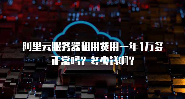 阿里云服务器租用费用一年1万多正常吗？多少钱啊？