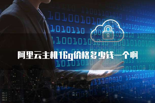 阿里云主机16g价格多少钱一个啊