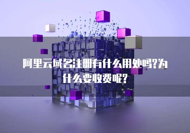 阿里云域名注册有什么用处吗?为什么要收费呢?