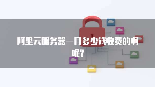 阿里云服务器一月多少钱收费的啊呢?