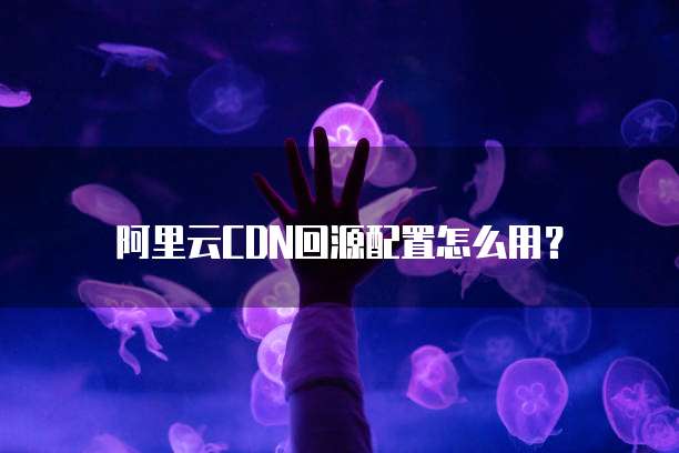 阿里云CDN回源配置怎么用？