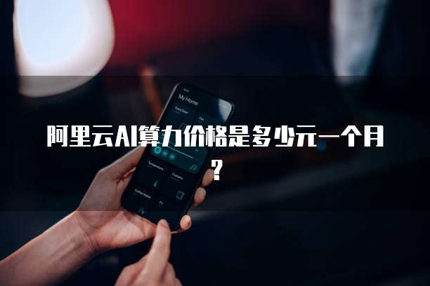 阿里云AI算力价格是多少元一个月？