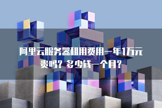 阿里云服务器租用费用一年1万元贵吗?多少钱一个月?