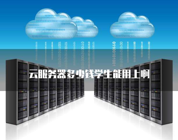 云服务器多少钱学生能用上啊