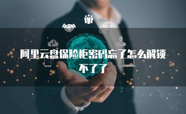 阿里云盘保险柜密码忘了怎么解锁不了了