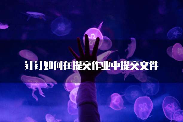 钉钉如何在提交作业中提交文件