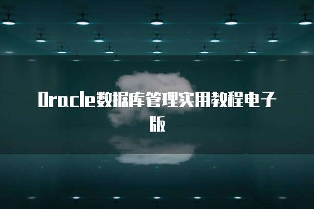 Oracle数据库管理实用教程电子版