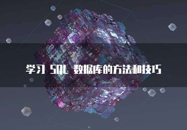 学习 SQL 数据库的方法和技巧