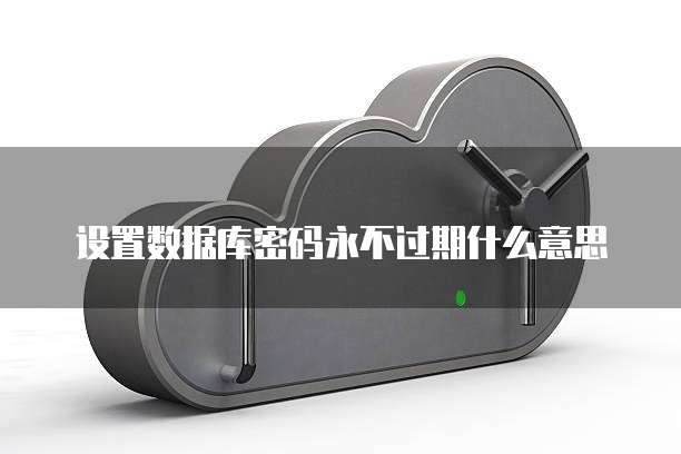 设置数据库密码永不过期什么意思