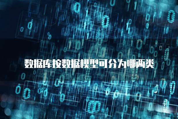 数据库按数据模型可分为哪两类