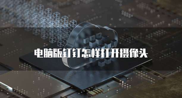 电脑版钉钉怎样打开摄像头