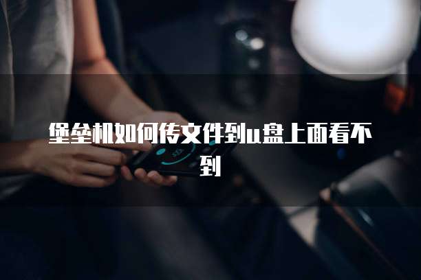 堡垒机如何传文件到u盘上面看不到