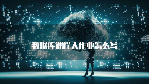 数据库课程大作业怎么写